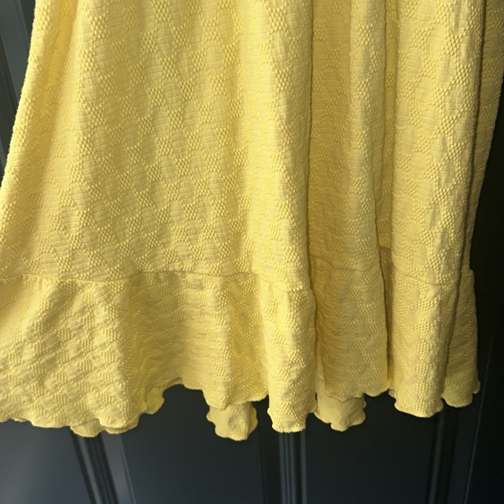 Yellow Ruffled Kids Dress - Picture 6 of 6